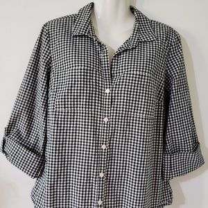 ANN TAYLOR WOMENS SHIRT. CASUAL, SIZE "10" .